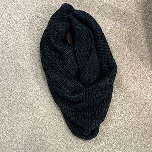 Black Knit Infinity Scarf